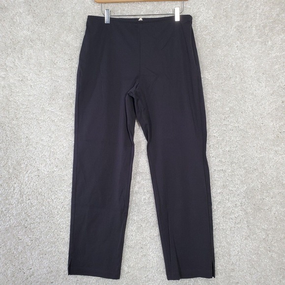 Eileen Fisher Women Twill Slim Straight Pants Medium‎ Ankle Minimalist Office - Picture 1 of 14
